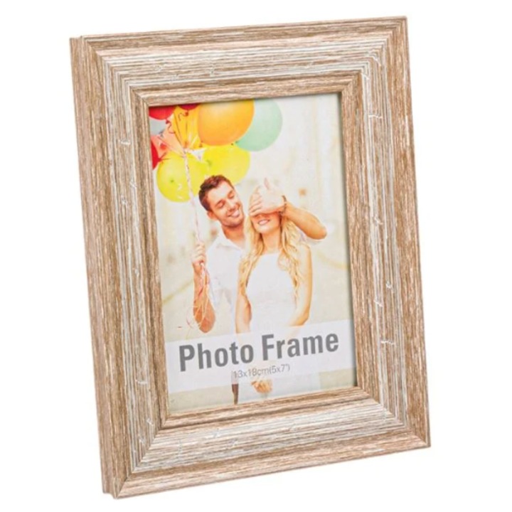 Rama Foto Decorativa Maro Model Efect de Lemn 13x18cm