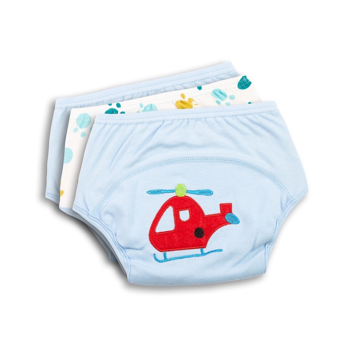 SENSILLO 3 db-os gyermek bugyi szett, toalett használatra szoktatáshoz, 12-18 kg, lányoknak