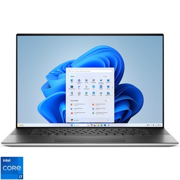 Laptop Dell XPS 9730 cu procesor Intel Core i7-13700H pana la 5.0GHz, 17'', UHD+, Touch, 16GB DDR5 RAM, 1TB SSD, NVIDIA GeForce RTX 4050 6GB GDDR6, Windows 11 Pro, Silver