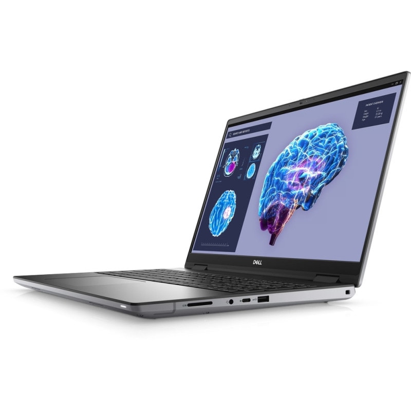 Laptop Dell Precision Workstation 7680 cu procesor Intel® Core™ i7-13850HX pana la 5.3GHz, 16" Full HD+, 32GB RAM, 1TB SSD, NVIDIA® GeForce RTX™ 3500 12GB GDDR6, Windows 11 Pro, Silver