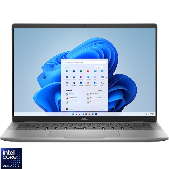 Лаптоп Dell Latitude 7450, Intel® Core™ Ultra 7 155U, 14.0" Full HD+, IPS, 16GB LPDDR5x RAM, 1TB SSD, Intel® Graphics, Windows 11 Pro, Grey