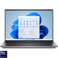 Laptop Dell Precision Workstation 5690 cu procesor Intel Core Ultra 7 165H pana la 5.0GHz, 16'' Full HD, IPS, 16GB LPDDR5X RAM, 1TB SSD, NVIDIA GeForce RTX 1000 6GB GDDR6, Windows 11 Pro, Silver