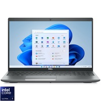 Laptop Dell Precision Workstation 3590 cu procesor Intel Core Ultra 7 165H pana la 5.0GHz, 15.6" Full HD, 16GB DDR5 RAM, 512GB SSD, NVIDIA GeForce RTX 500 4GB GDDR6, Windows 11 Pro, Silver