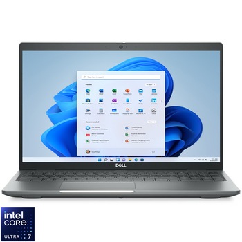 Laptop Dell Precision Workstation 3590 cu procesor Intel Core Ultra 7 165H pana la 5.0GHz, 15.6" Full HD, 16GB DDR5 RAM, 512GB SSD, NVIDIA GeForce RTX 500 4GB GDDR6, Windows 11 Pro, Silver
