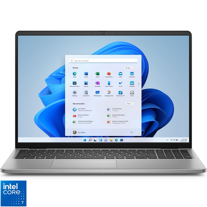 Dell Vostro 5640 laptop Intel® Core™ 7 150U processzorral, akár 5,4 GHz-ig, 16,0" Full HD+ kijelzővel, 16 GB DDR5 memóriával, 1 TB SSD-vel, Intel® Graphics, Windows 11 Pro rendszerrel, szürke színben