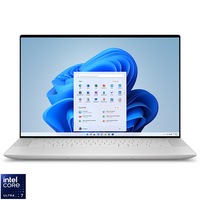 Laptop Dell XPS 9640 cu procesor Intel Core Ultra 7 155H pana la 4.8GHz, 16.3'' OLED, UHD+, Touch, 32GB LPDDR5X RAM, 1TB SSD, NVIDIA GeForce RTX 4060 8GB DDR6, Windows 11 Pro, Platinum