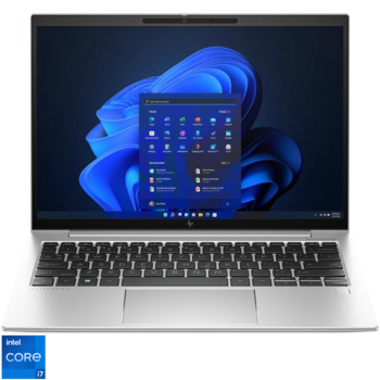 Laptop HP EliteBook 830 G10 cu procesor Intel Core i7-1355U pana la 5.0GHz, 13.3'', WUXGA, 32GB LPDDR5 RAM, 1TB SSD, Intel Iris Xe Graphics, Windows 11 Pro, Silver