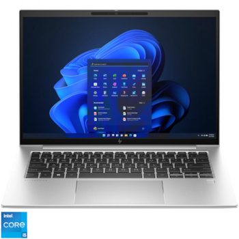 Laptop HP EliteBook 840 G10 cu procesor Intel Core i5-1340P pana la 4.6GHz, 14'', WUXGA, 16GB DDR5 RAM, 512GB SSD, Intel Iris Xe Graphics, Windows 11 Pro, Silver