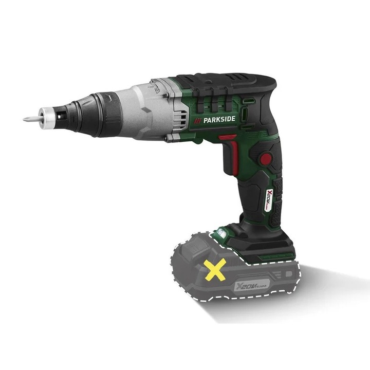 Винтоверт за гипсокартон, Parkside PTBSA 20-Li B2, без батерия и зарядно