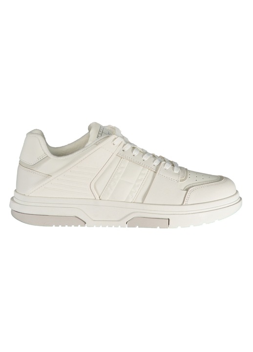 Pantofi sport barbati, TOMMY HILFIGER, 30% poliester, 30% piele, 40% poliuretan, Alb, 46 INTL, EM0EM01460