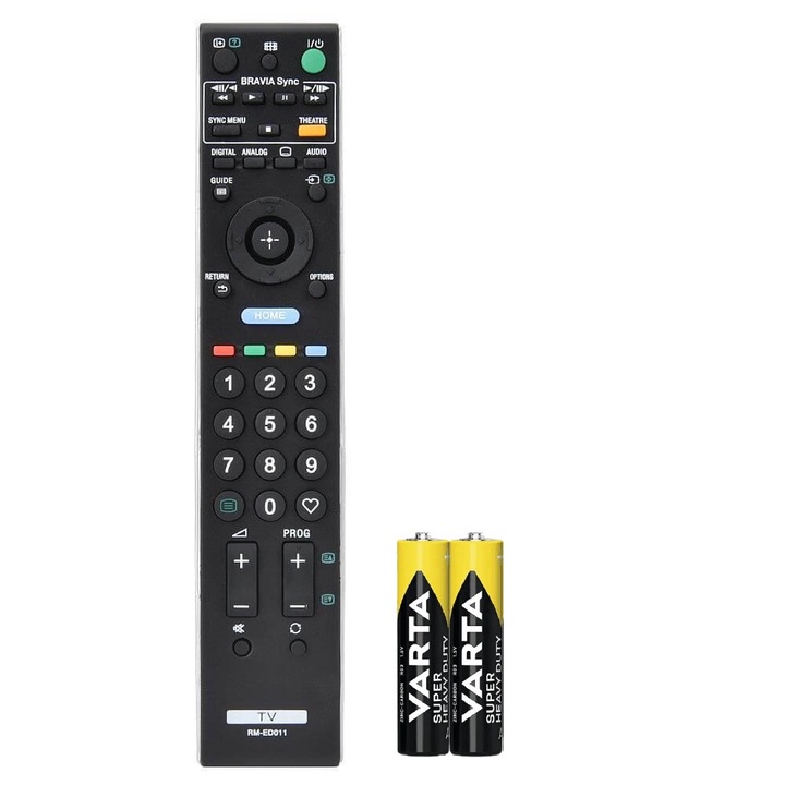 Дистанционно управление за SONY BRAVIA LCD/LED RM-ED011, RM-ED005 RM-ED009 RM-ED013, evoremote®, черно, включени батерии