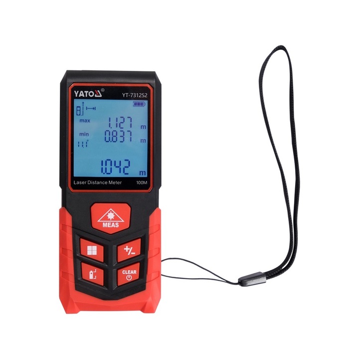 YATO lézeres távolságmérő 100 m