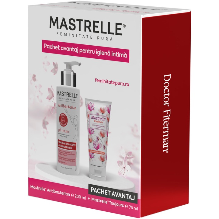 Pachet Mastrelle Fiterman: Gel intim, 200 ml + Gel Toujours, 75 ml