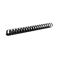 Spirala neagra din plastic, 14 mm, indosariere 105-125 coli