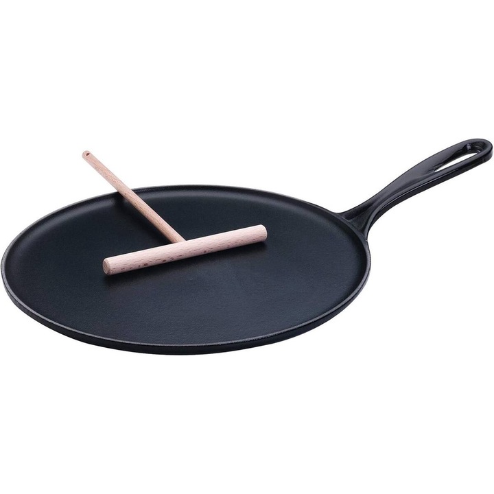 Le Creuset Collection Tradition Чугунен тиган за палачинки 27CM черен