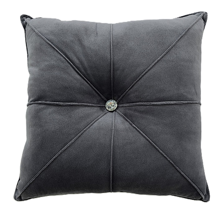 Perna decorativa, neagra, 45x45cm