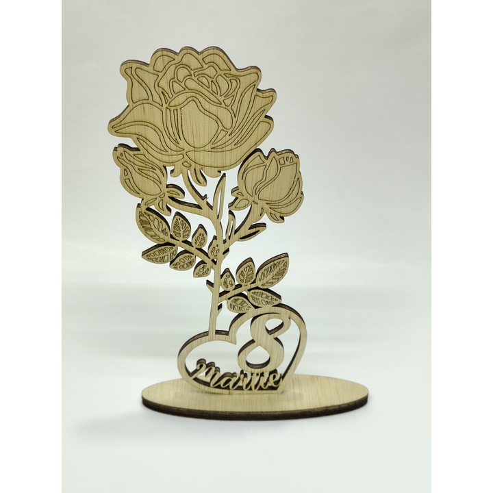 Ornament Trandafir cu Boboci 8 Martie