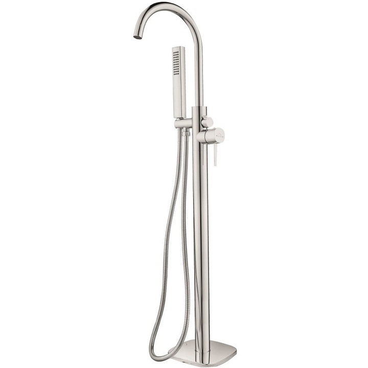 Baterie cada freestanding Pola, crom