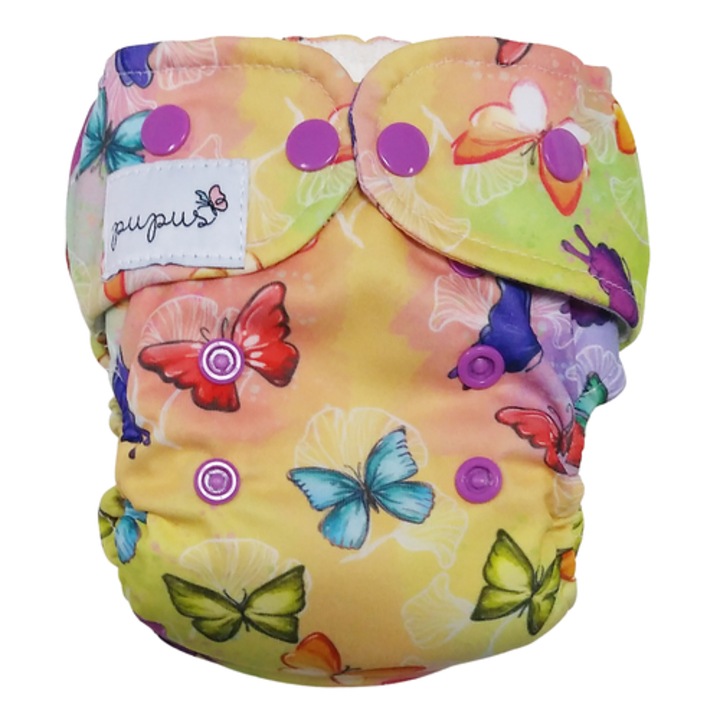 AIO minden egyben pelenka, Mini OS 5-11kg - Pillangók