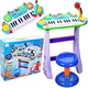 Set orga de jucarie MalPlay cu scaun si microfon de karaoke