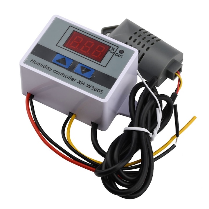 Páratartalom szabályozó XH-W3005 LED kijelzővel, párásítás, párátlanítás, DC 12V