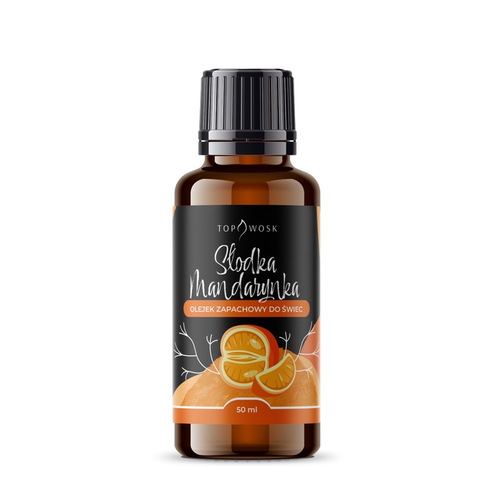 Ulei parfumat de lumanare Sweet mandarin 50ml parfum pentru ceara de parafina TopWosk