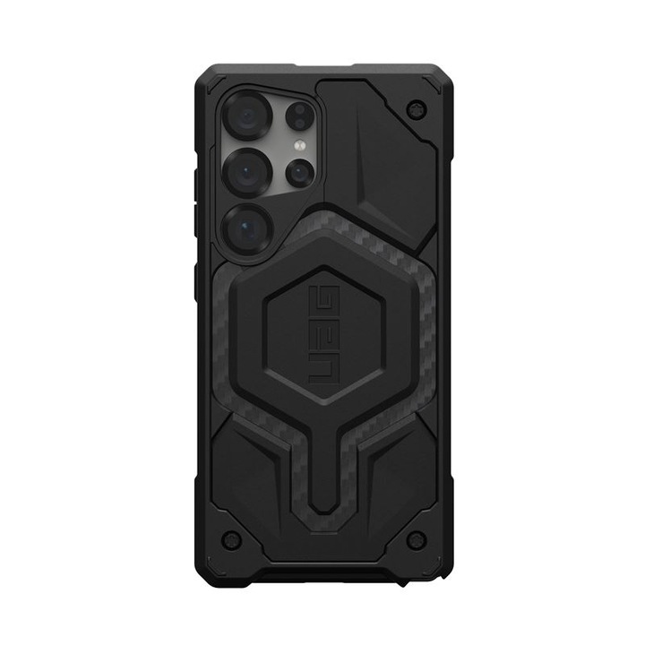 Калъф UAG Monarch, съвместим с Samsung Galaxy S25 Ultra Carbon Fiber
