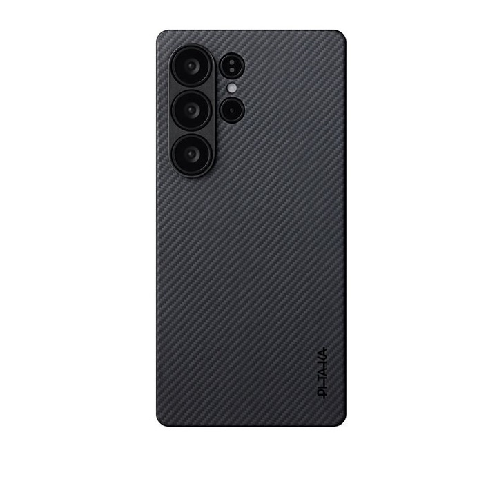 PITAKA Ultra Slim Twill Case, съвместим със Samsung Galaxy S25 Ultra Black/Grey