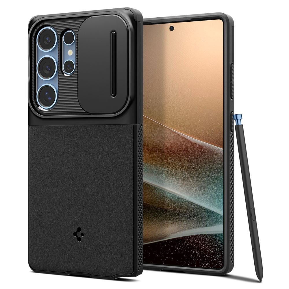 Carcasa Spigen Optik Armor compatibila cu Samsung Galaxy S25 Ultra Black