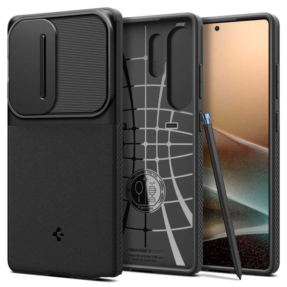 Carcasa Spigen Optik Armor compatibila cu Samsung Galaxy S25 Ultra Black