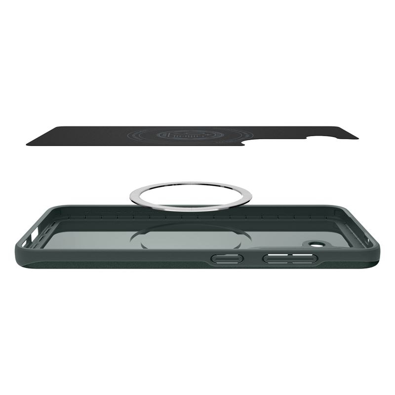 Husa slim Spigen Thin Fit MagSafe compatibila cu Samsung Galaxy S25 Green