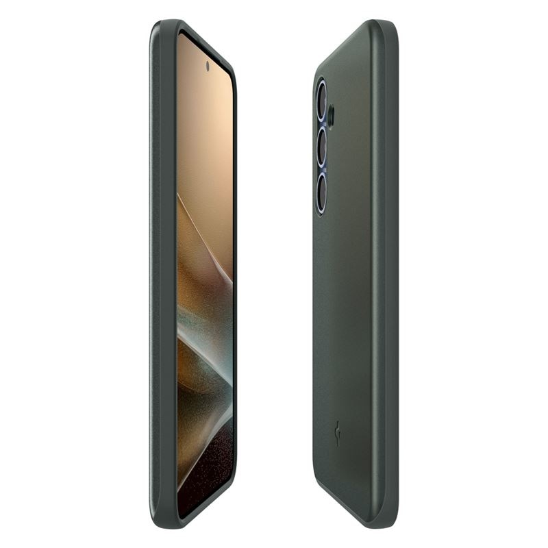 Husa slim Spigen Thin Fit MagSafe compatibila cu Samsung Galaxy S25 Green