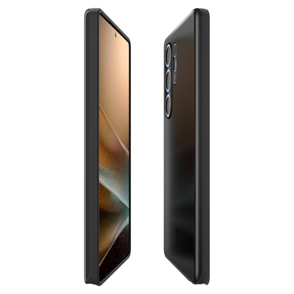 Husa slim Spigen Thin Fit MagSafe compatibila cu Samsung Galaxy S25 Ultra Black