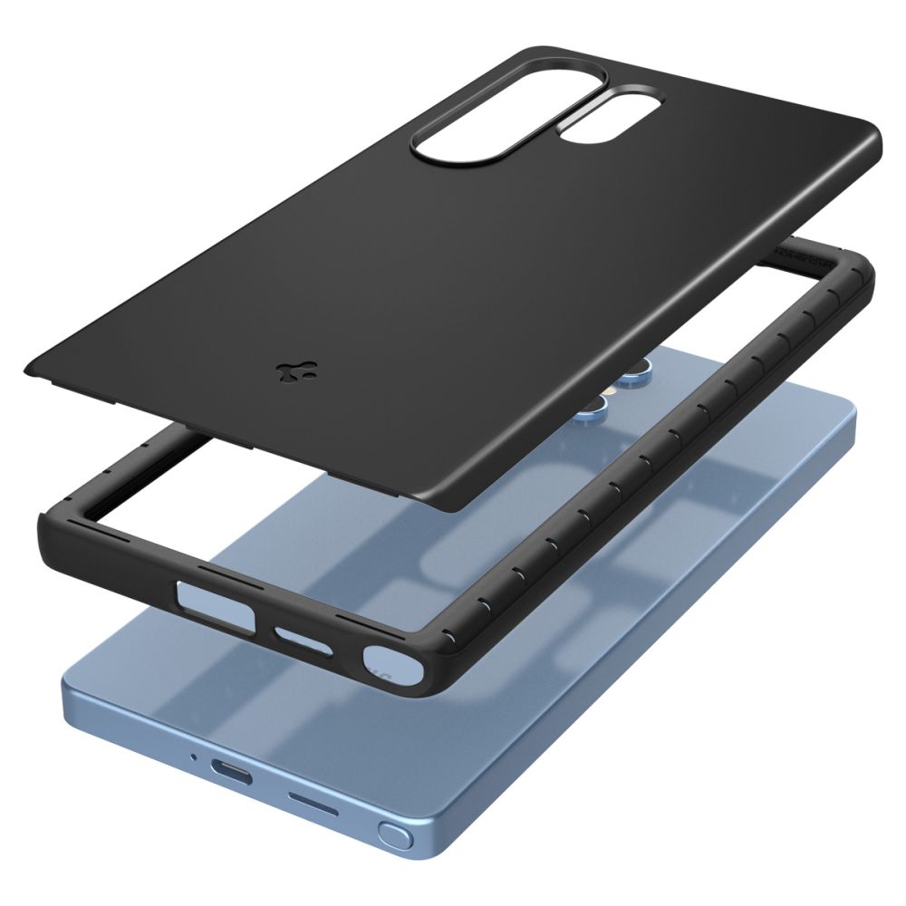 Husa slim Spigen Thin Fit MagSafe compatibila cu Samsung Galaxy S25 Ultra Black