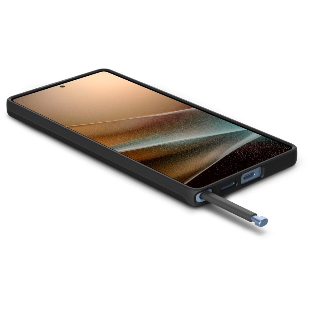 Husa slim Spigen Thin Fit MagSafe compatibila cu Samsung Galaxy S25 Ultra Black