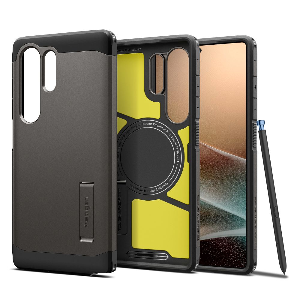Carcasa Spigen Tough Armor MagSafe compatibila cu Samsung Galaxy S25 Ultra Gunmetal