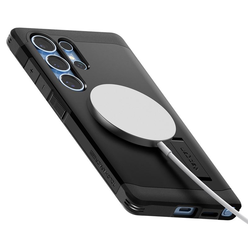 Carcasa Spigen Tough Armor MagSafe compatibila cu Samsung Galaxy S25 Ultra Black