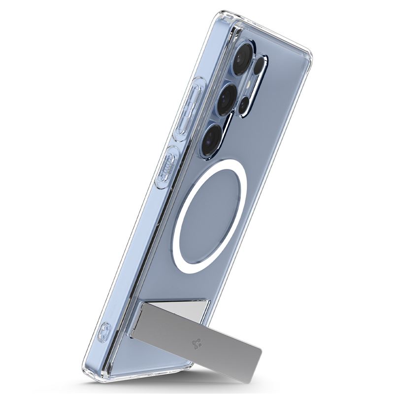 Carcasa Spigen Ultra Hybrid S MagSafe compatibila cu Samsung Galaxy S25 Ultra Clear White