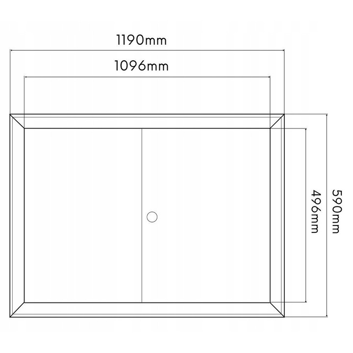 Usa metalica de revizie pentru instalatii: apa, canalizare, gaz, incalzire centrala, pentru inchidere si inspectie, rezistenta si usor de instalat, 110x50, Negru