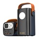 Baterie Externa Portabila AHA PRINT®, Powerbank PREMIUM, 60.000 mAh, 100W dual-output, 3-4 zile de uz incarcare laptop + telefon, Type C, 2 x USB-C PD, 3 x USB, QC 3.0, lanterna dubla, pentru Camping, Pescuit, Calatorii, Negru