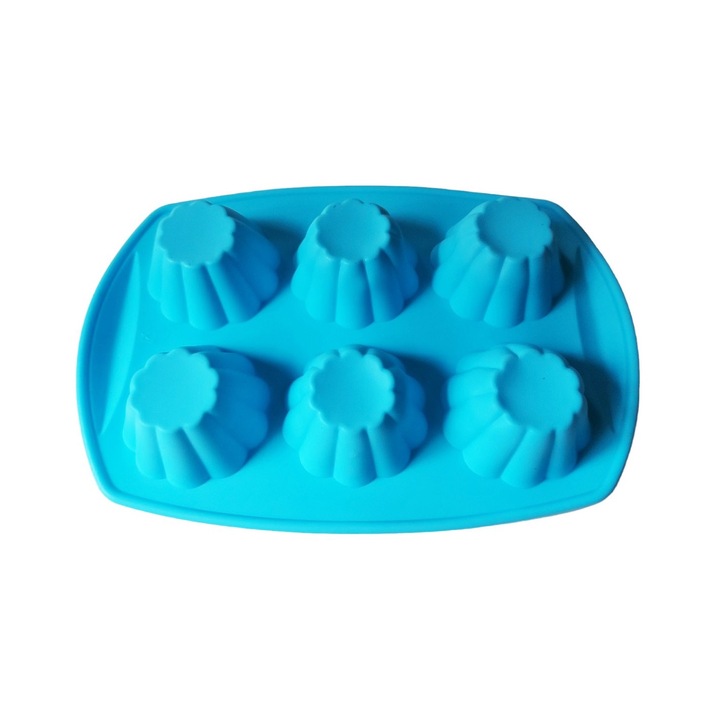 Силиконова форма, за торти, 6 кухини, алабастър, 29 cm, 345COF