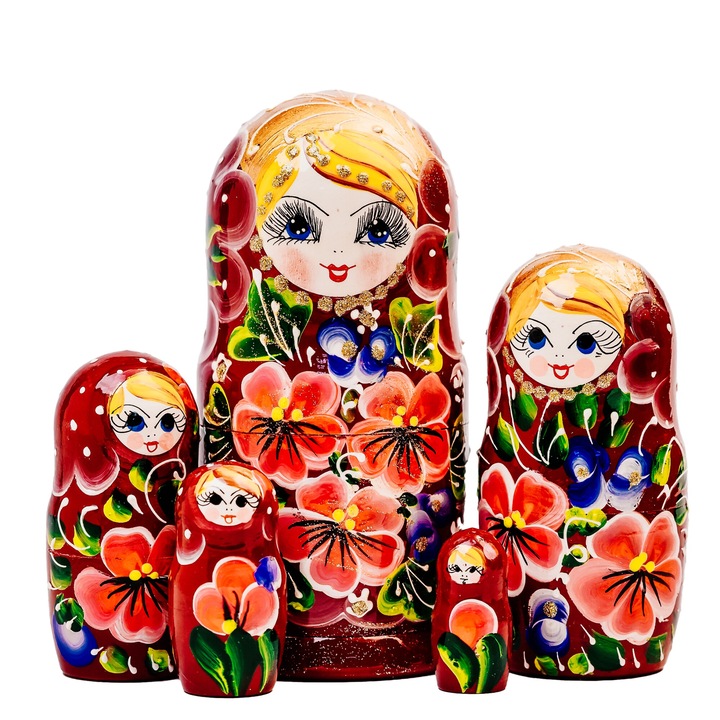 Set din 5 papusi Matrioska M17 - 18cm