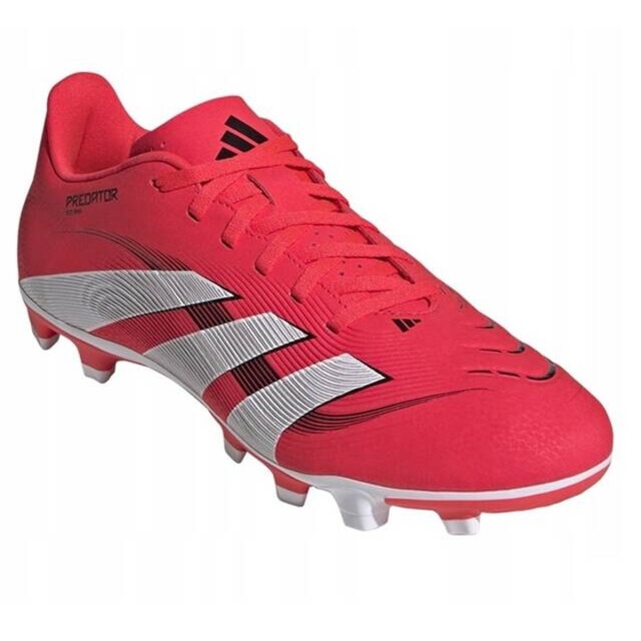 Pantofi sport barbati Adidas Predator Club, sintetic, rosu/alb