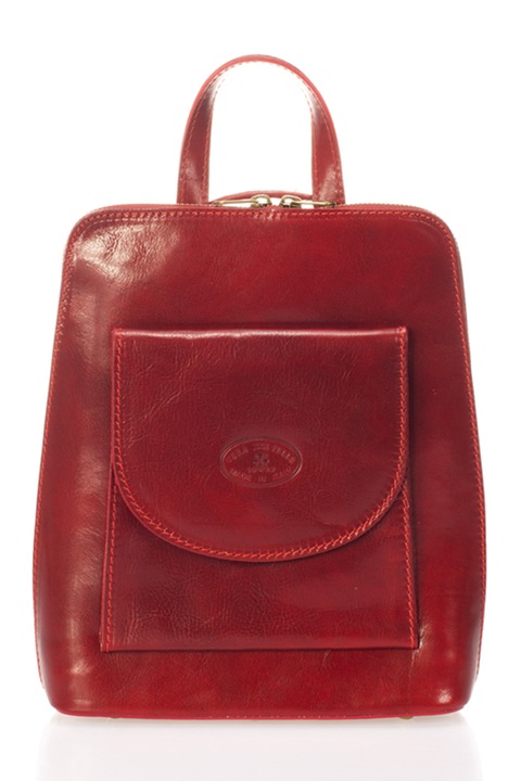 Massimo Castelli, Кожена раница с отделящи се презрамки, Червен