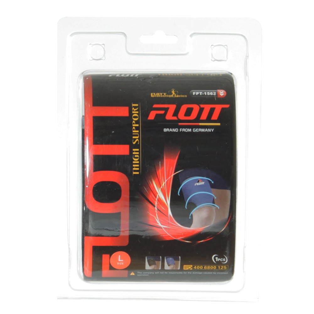 Fasa elastica pentru coapse FLOTT, Negru FPT1562B