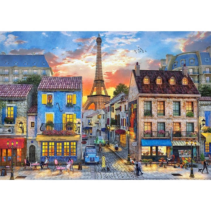 Puzzle Castorland Strazile din Paris 52684, 500 piese