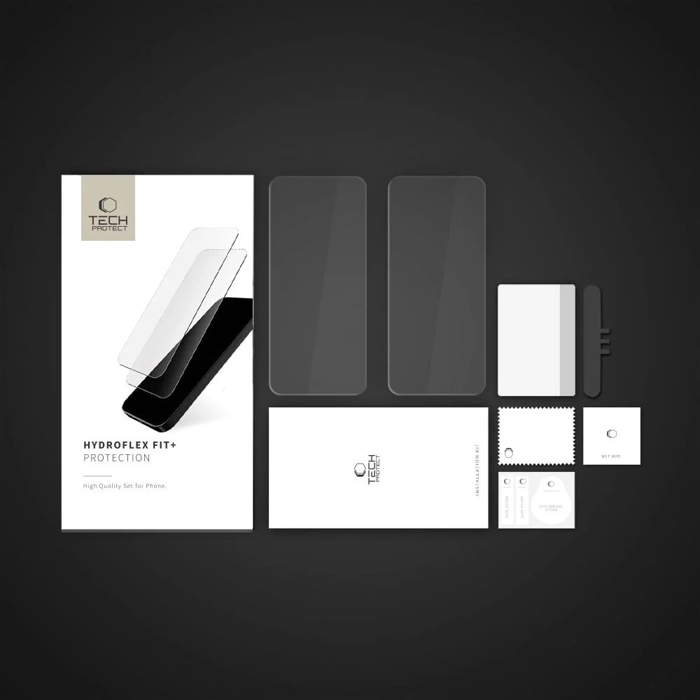 Set 2 folii protectie TECH-PROTECT HydroFlex Fit compatibil cu Xiaomi Redmi Note 14 Pro 5G / Note 14 Pro Plus 5G / Poco X7 5G Clear