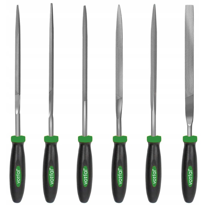 Vorfal reszelőkészlet, 6 elemes, egy forma, 15cm, fém