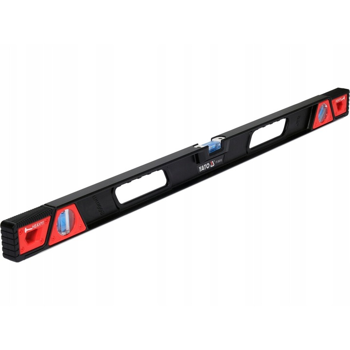 Nivela magnetica Yato 800mm, aluminiu, 3 libelle, 6 magneti