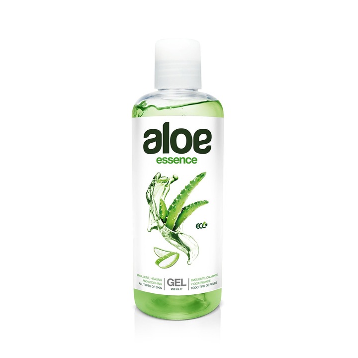 Aloe Vera Essence gél, hidratáló, nyugtató és természetes regeneráló arcra és testre, 250 ml